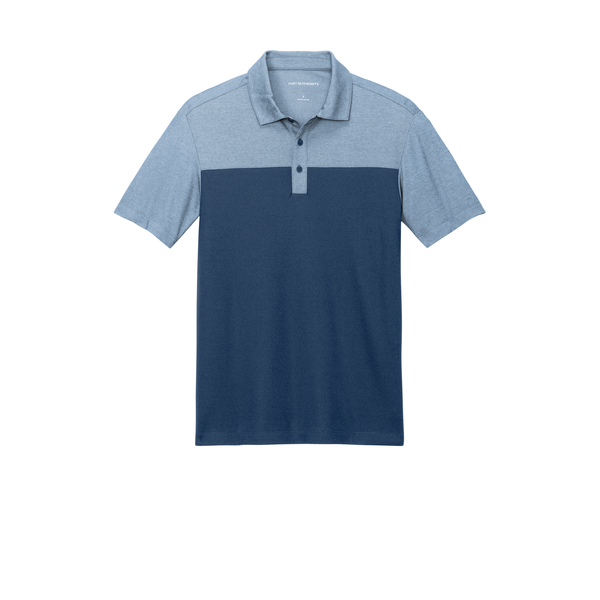Port Authority® Fine Pique Blend Blocked Men's Polo