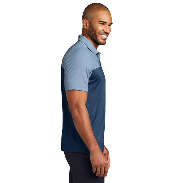 Port Authority® Fine Pique Blend Blocked Men's Polo