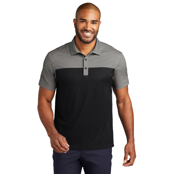 Port Authority® Fine Pique Blend Blocked Men's Polo