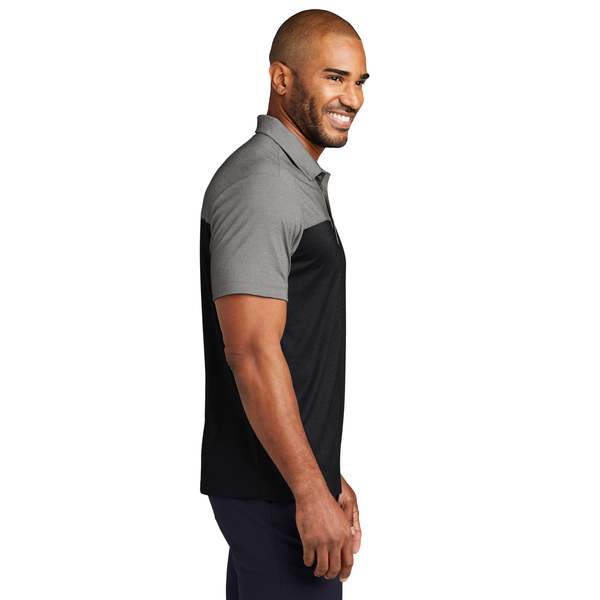 Port Authority® Fine Pique Blend Blocked Men's Polo