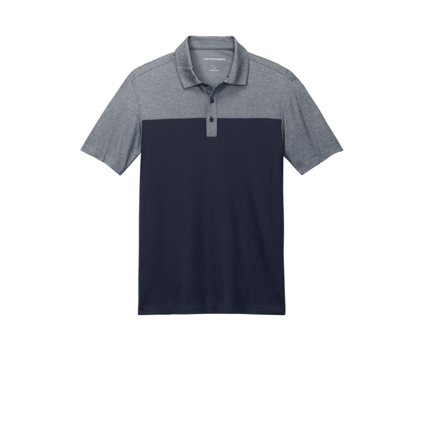Port Authority® Fine Pique Blend Blocked Men's Polo
