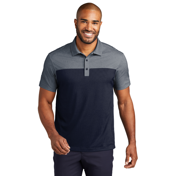 Port Authority® Fine Pique Blend Blocked Men's Polo