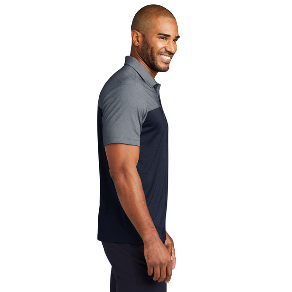 Port Authority® Fine Pique Blend Blocked Men's Polo