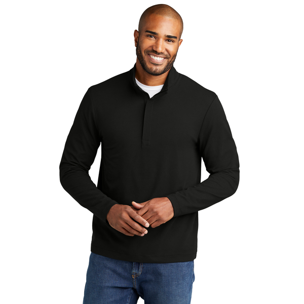 Port Authority® Fairway Cotton/Poly Stretch Men's 1/4 Zip