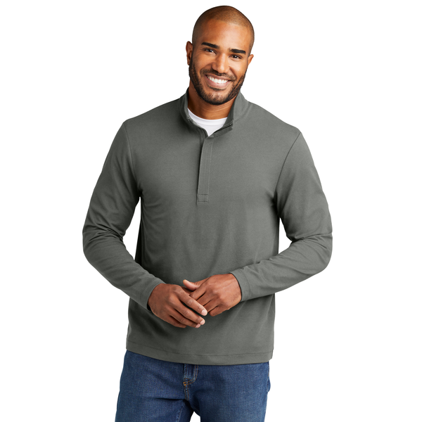 Port Authority® Fairway Cotton/Poly Stretch Men's 1/4 Zip
