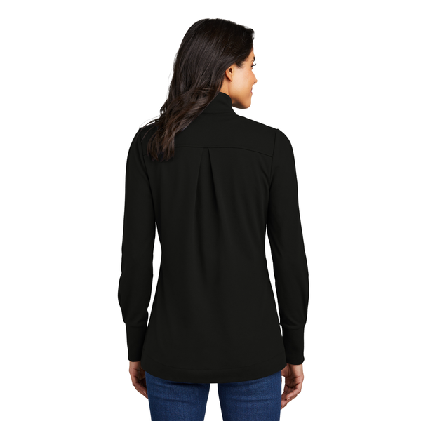 Port Authority® Fairway Cotton/Poly Stretch Ladies' 1/4 Zip