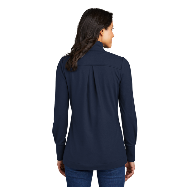 Port Authority® Fairway Cotton/Poly Stretch Ladies' 1/4 Zip