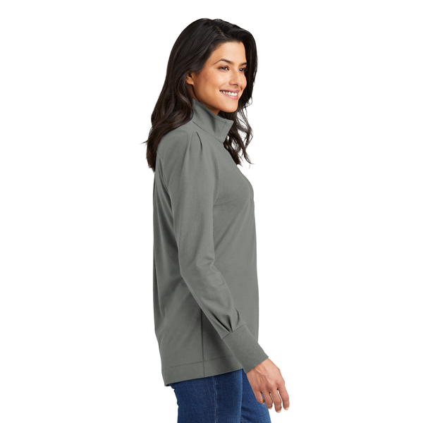 Port Authority® Fairway Cotton/Poly Stretch Ladies' 1/4 Zip