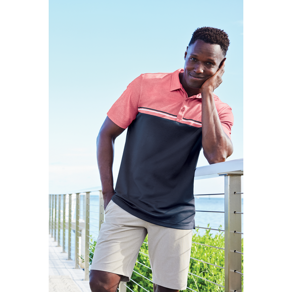 TravisMathew® Sunset Cotton/Poly Blocked Men's Polo