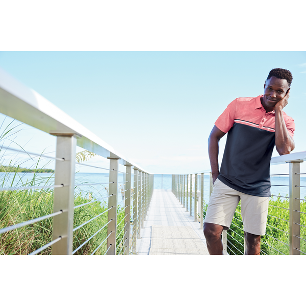 TravisMathew® Sunset Cotton/Poly Blocked Men's Polo