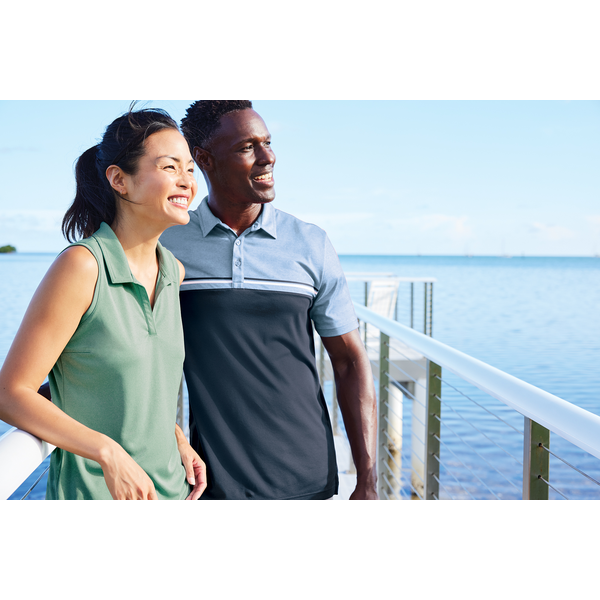 TravisMathew® Sunset Cotton/Poly Blocked Men's Polo