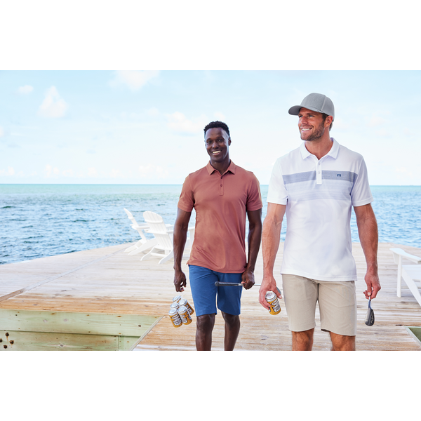 TravisMathew® Coastal Cotton/Poly Chest Stripe Men's Polo