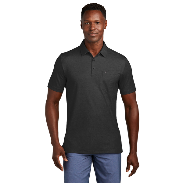 TravisMathew® Oceanside Cotton/Poly Heather Pocket Men's Polo