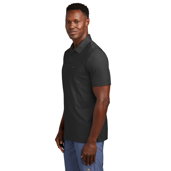 TravisMathew® Oceanside Cotton/Poly Heather Pocket Men's Polo