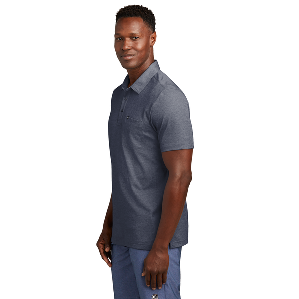 TravisMathew® Oceanside Cotton/Poly Heather Pocket Men's Polo
