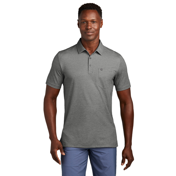 TravisMathew® Oceanside Cotton/Poly Heather Pocket Men's Polo