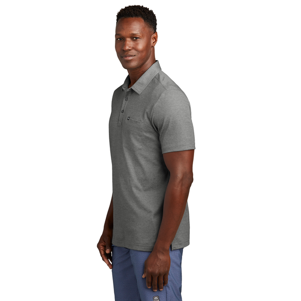 TravisMathew® Oceanside Cotton/Poly Heather Pocket Men's Polo