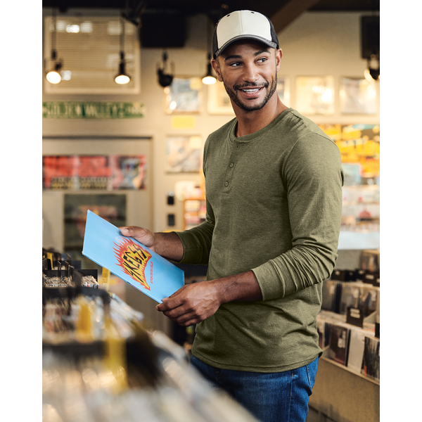 District® Perfect Tri® Long Sleeve Men's Henley