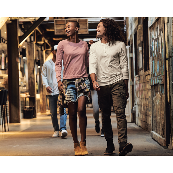 District® Featherweight French Terry™ Long Sleeve Ladies' Crewneck