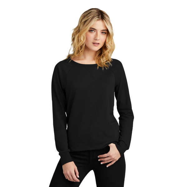 District® Featherweight French Terry™ Long Sleeve Ladies' Crewneck