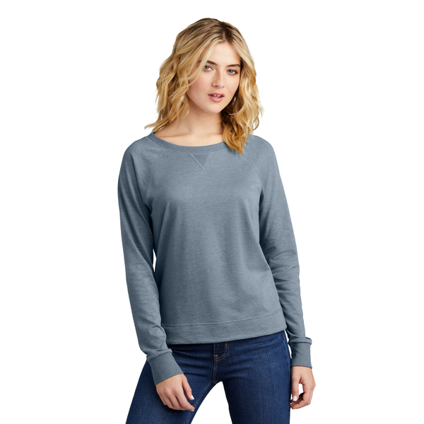District® Featherweight French Terry™ Long Sleeve Ladies' Crewneck
