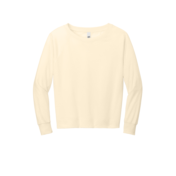 District® Featherweight French Terry™ Long Sleeve Ladies' Crewneck