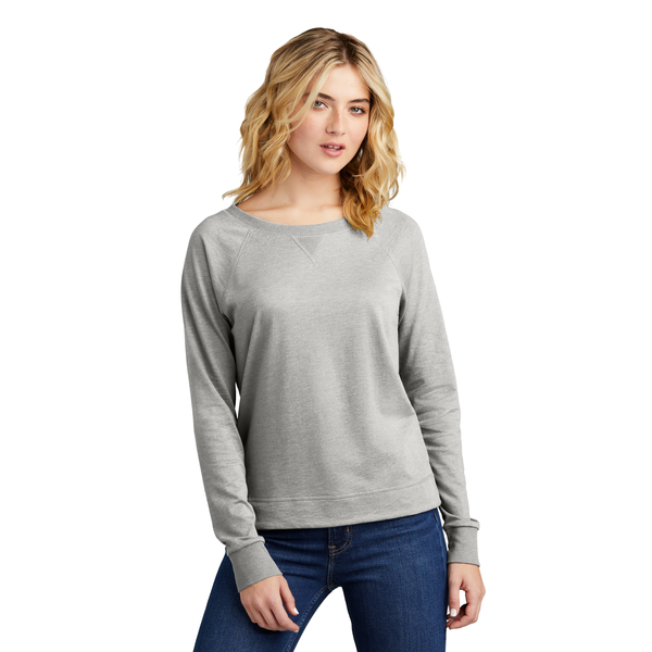 District® Featherweight French Terry™ Long Sleeve Ladies' Crewneck