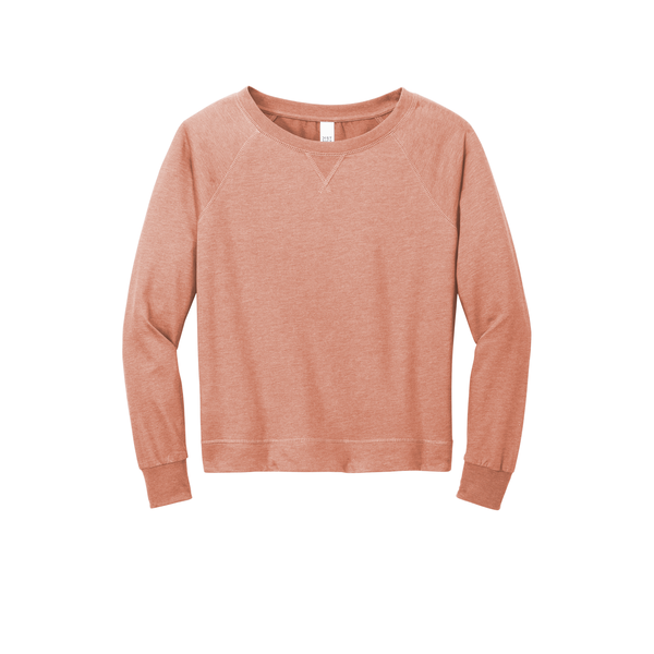 District® Featherweight French Terry™ Long Sleeve Ladies' Crewneck