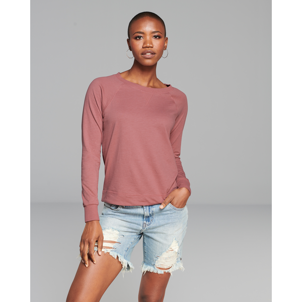 District® Featherweight French Terry™ Long Sleeve Ladies' Crewneck