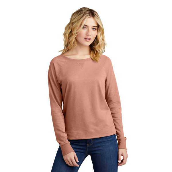 District® Featherweight French Terry™ Long Sleeve Ladies' Crewneck