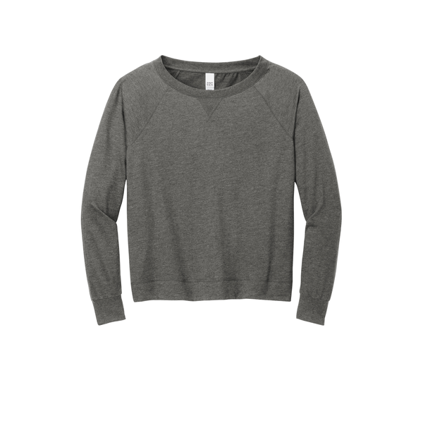 District® Featherweight French Terry™ Long Sleeve Ladies' Crewneck