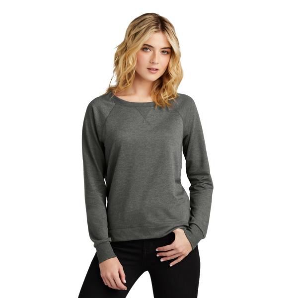 District® Featherweight French Terry™ Long Sleeve Ladies' Crewneck