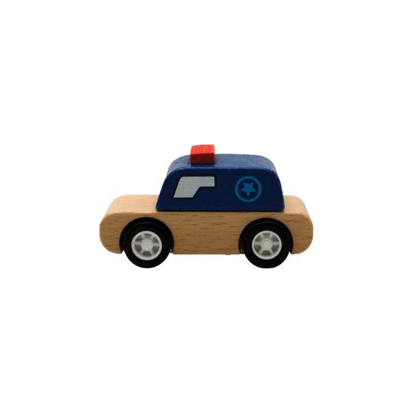 Wooden Toy Police Car
