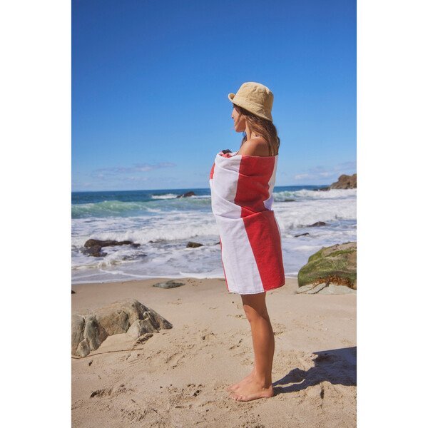 Slowtide® Pocket Recycled Beach Towel, 60" x 30"