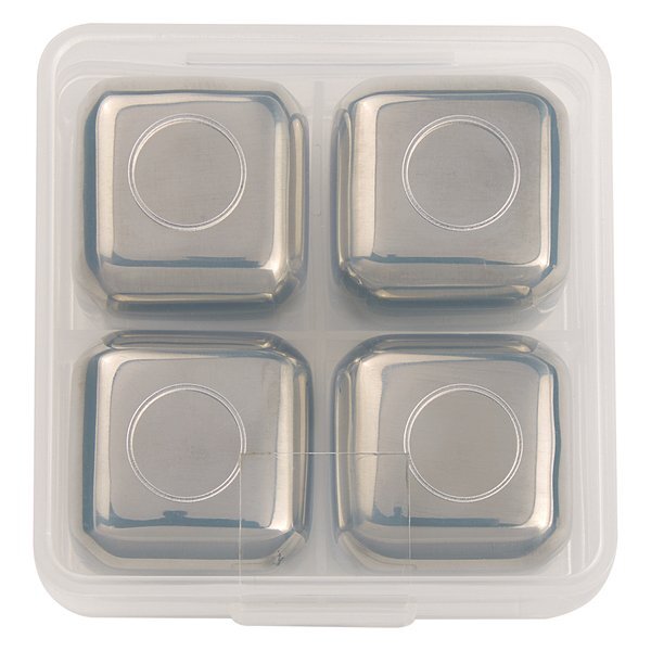 Stainless Steel Ice Cubes in Case