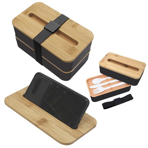 Stackable Bento Box w/ Phone Stand
