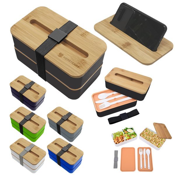 Stackable Bento Box w/ Phone Stand