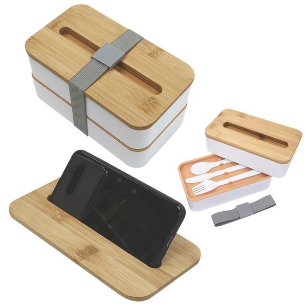 Stackable Bento Box w/ Phone Stand