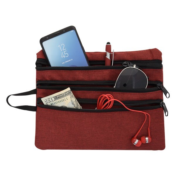 Heathered Tech Accessory Poly Ripstop Travel Bag
