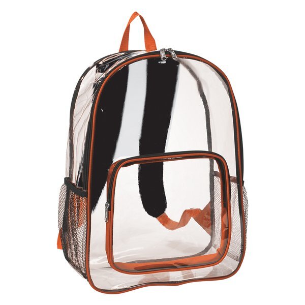 Clear PVC Backpack w/ Colored Trim