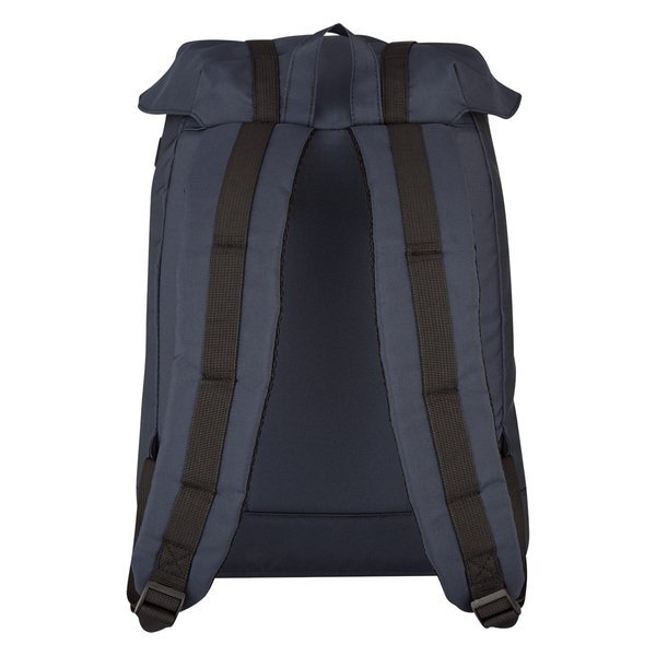 Flap Polyester Drawstring Backpack