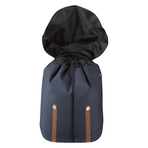 Flap Polyester Drawstring Backpack
