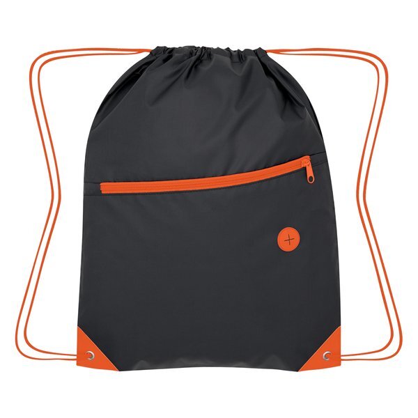 Color Pop Polyester Drawstring Bag