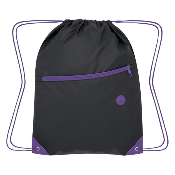 Color Pop Polyester Drawstring Bag