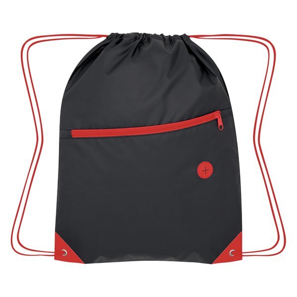 Color Pop Polyester Drawstring Bag