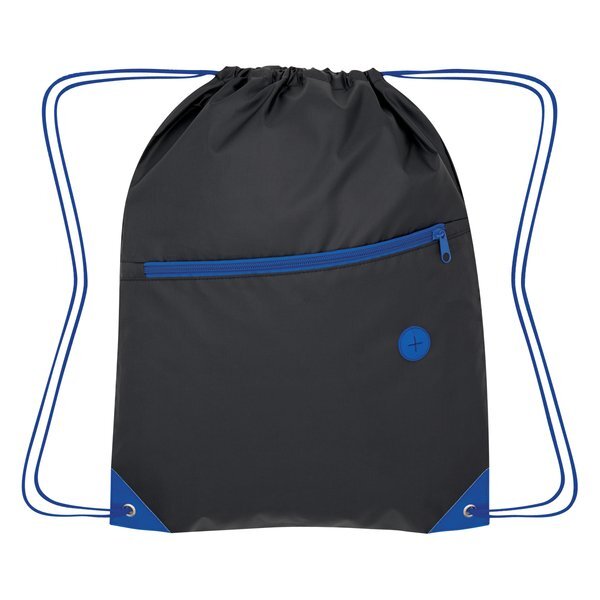 Color Pop Polyester Drawstring Bag