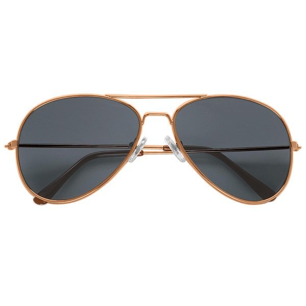 Aviator Sunglasses w/ Black Lenses