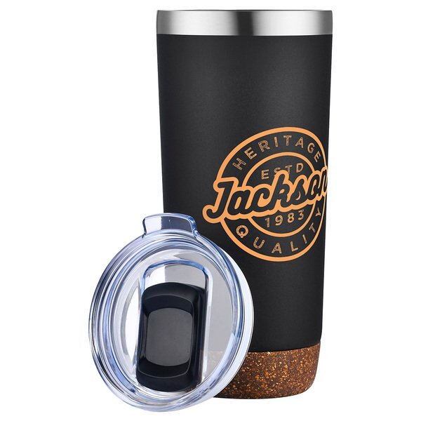 Cerrano Vaccum Insulated Tumbler w/ Cork Base, 22oz.