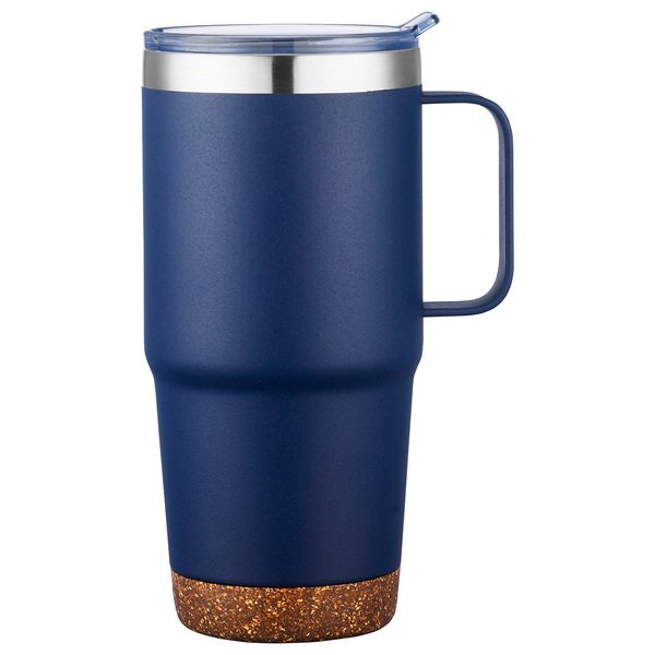Cortina Vacuum Insulated Travel Mug w/ Cork Base, 24oz.