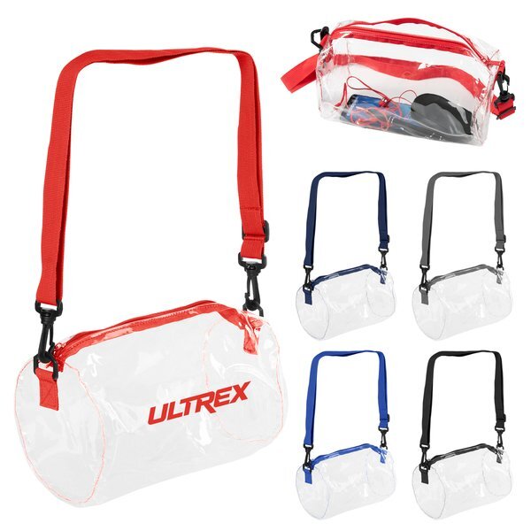 Seymour Clear PVC Barrel Bag
